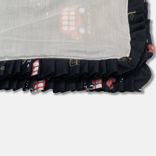 BusBuddies Double-Decker Baby Blanket