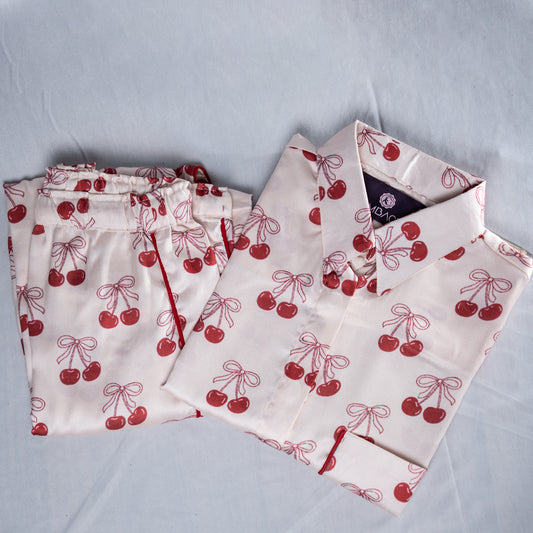Red cherry women nightwear