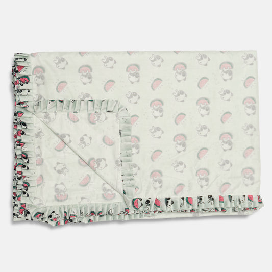 SnuggleBerry  Panda & Watermelon Baby Blanket