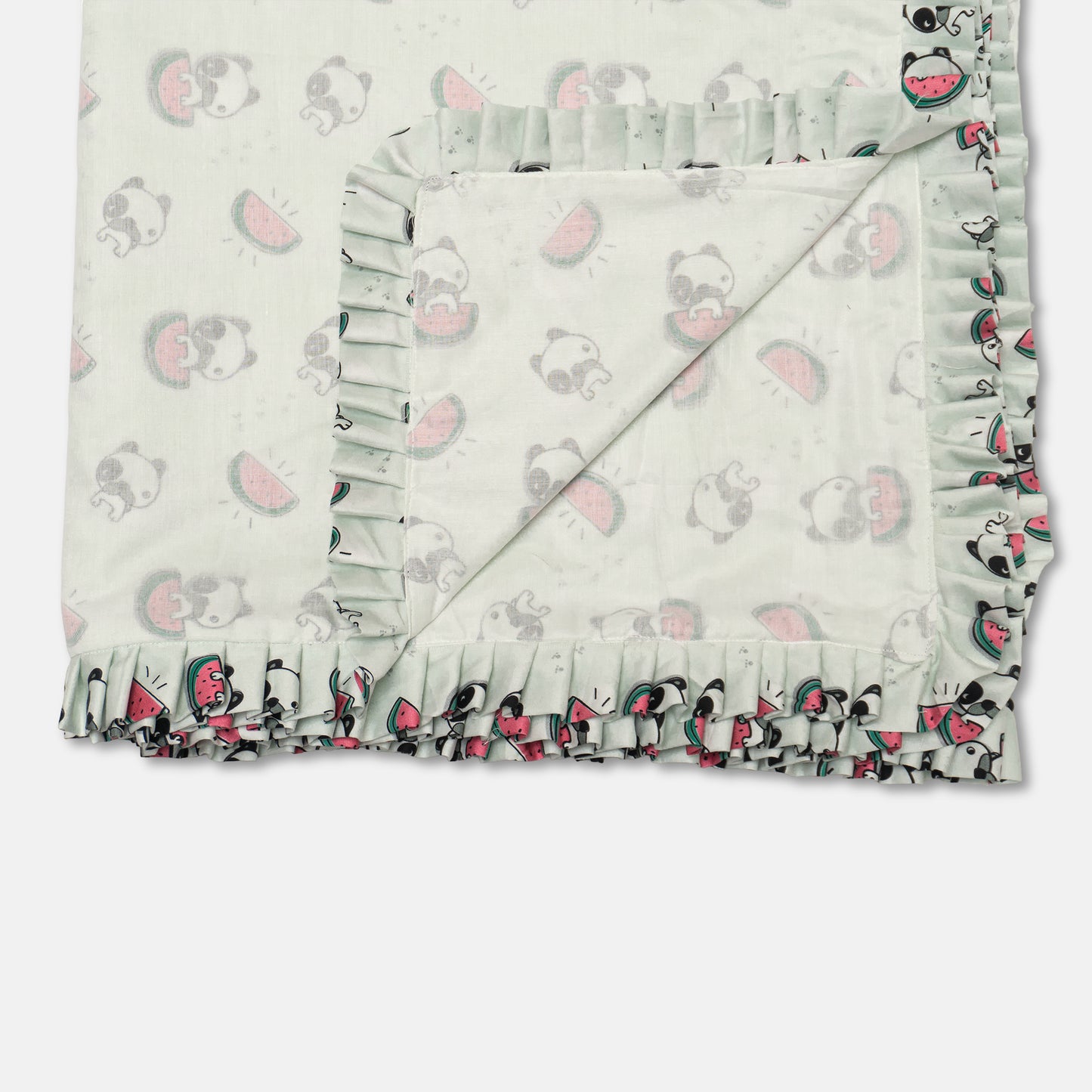 SnuggleBerry  Panda & Watermelon Baby Blanket