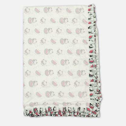 SnuggleBerry  Panda & Watermelon Baby Blanket