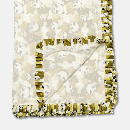 Camo Panda Baby Blanket