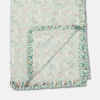 Pastel Clouds & Unicorn Baby Blanket
