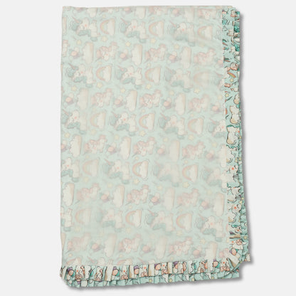 Pastel Clouds & Unicorn Baby Blanket
