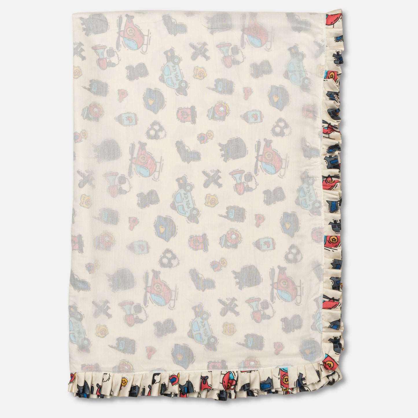 TinyTracks  Train & Tools Baby Blanket