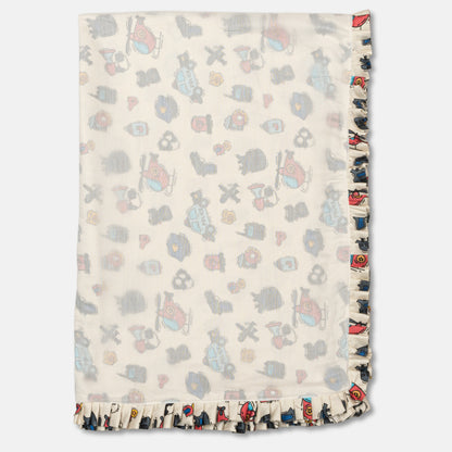 TinyTracks  Train & Tools Baby Blanket