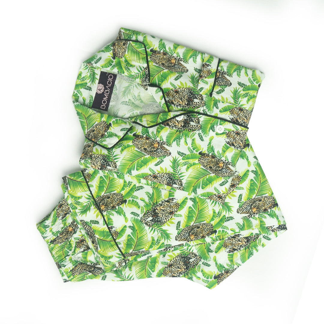 Leafy Leopard Pj Set