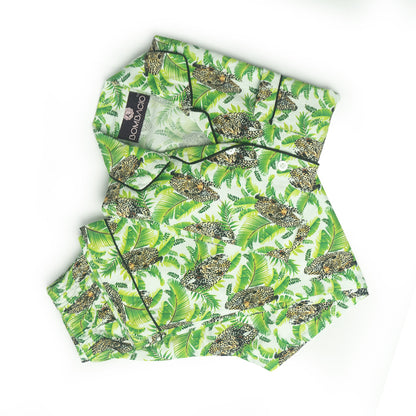 Leafy Leopard Pj Set