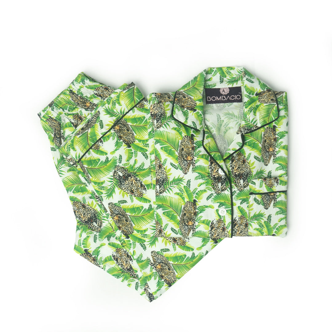 Leafy Leopard Pj Set