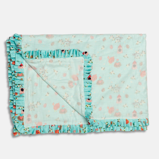 Dreamy  Unicorn & Rainbow Baby Blanket