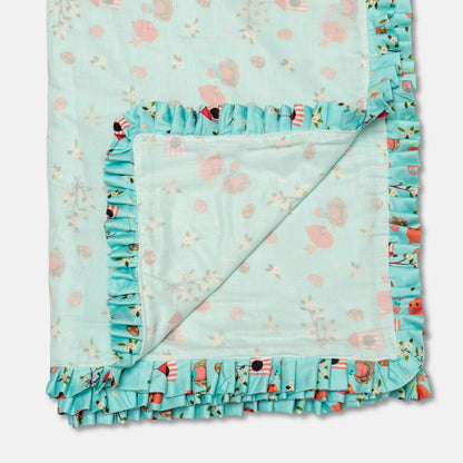 Dreamy  Unicorn & Rainbow Baby Blanket