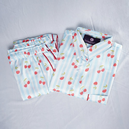 Cherry stripe nightwear