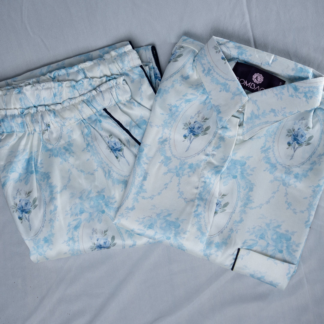 Aqua flower women nightwear