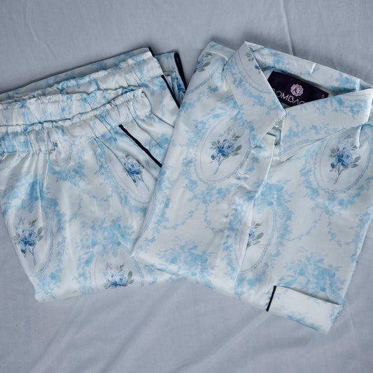 Aqua flower women nightwear