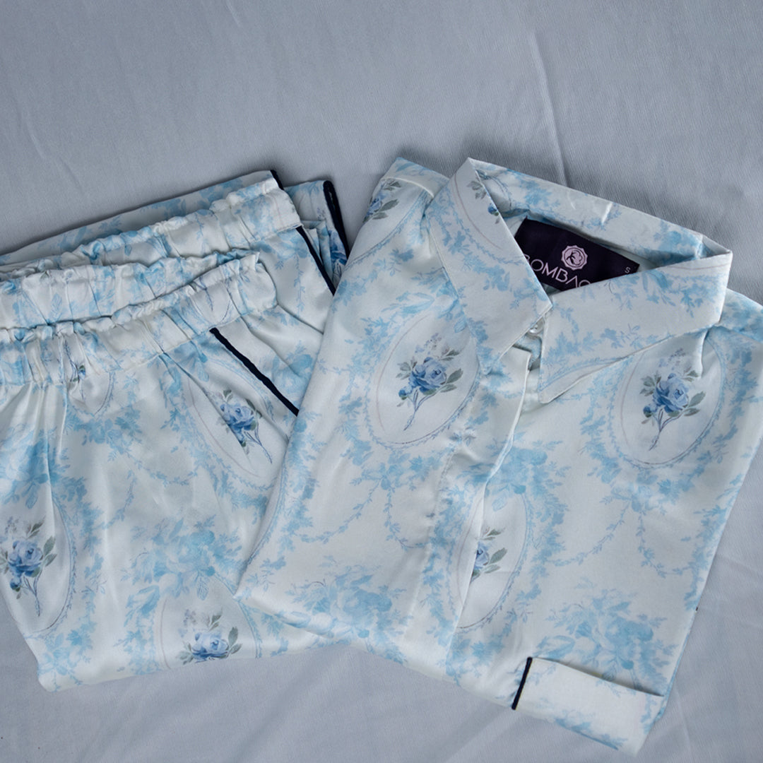 Aqua flower women nightwear