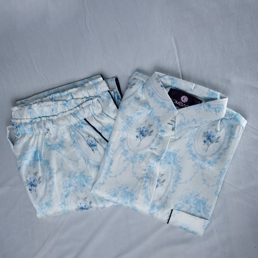 Aqua flower women nightwear