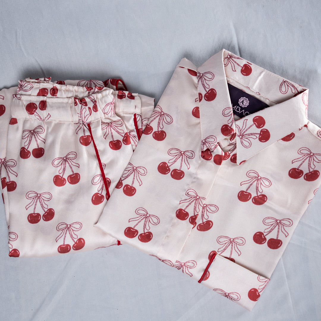 Red cherry women nightwear