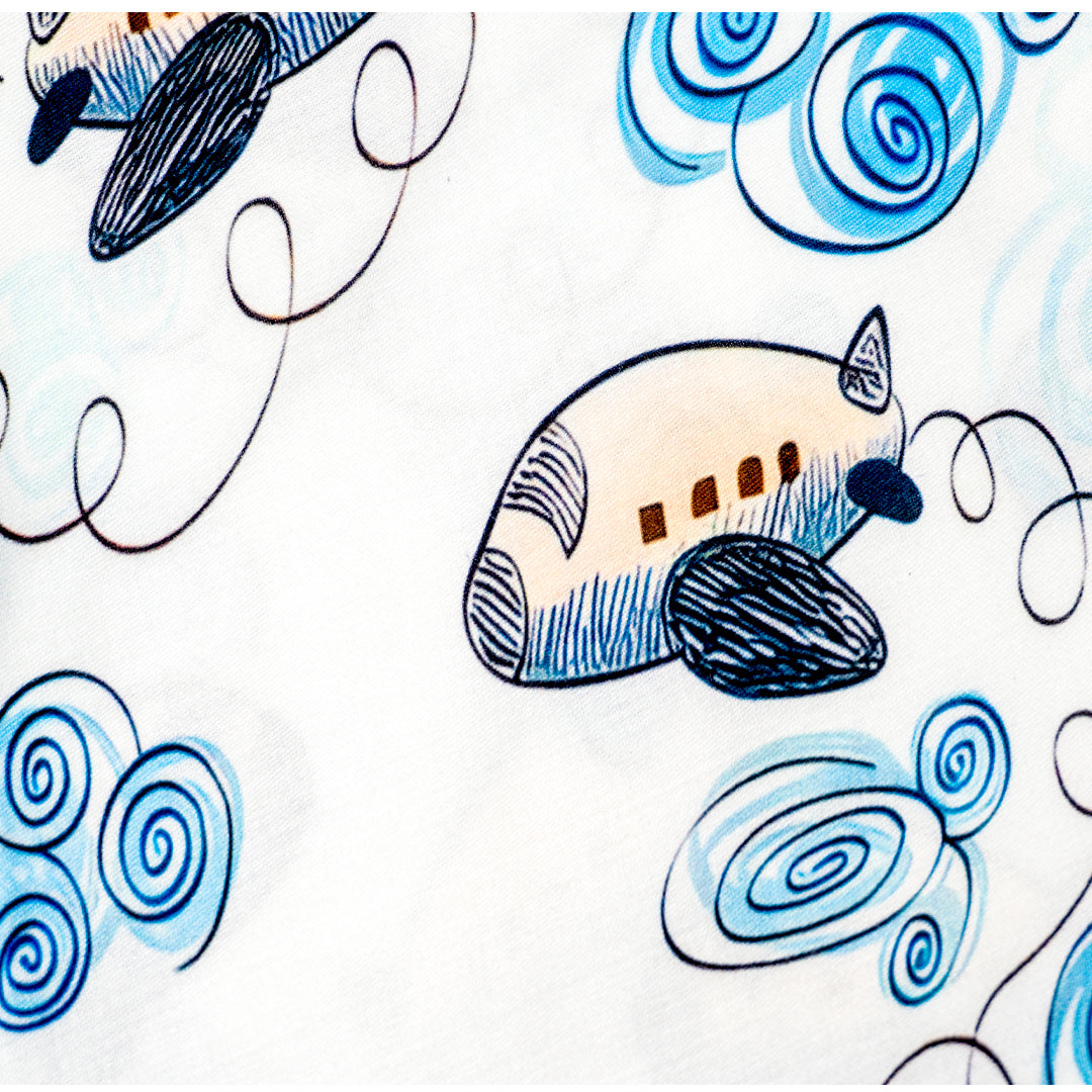 Blue Bloom Night Suit