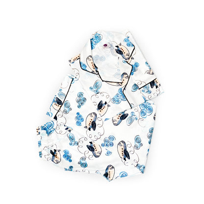 Blue Bloom Night Suit