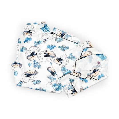 Blue Bloom Night Suit